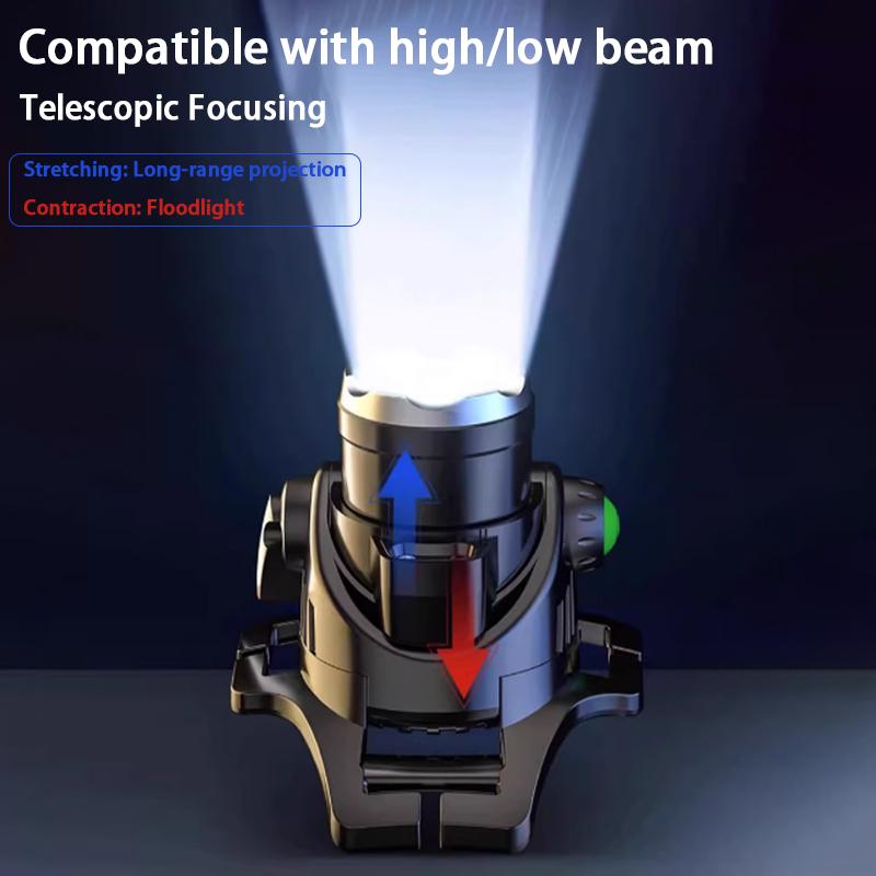 Led High-Power Long-Range Headlamp Usb Rechargeable Waterproof Suitable For Outdoor Camping And Wearing