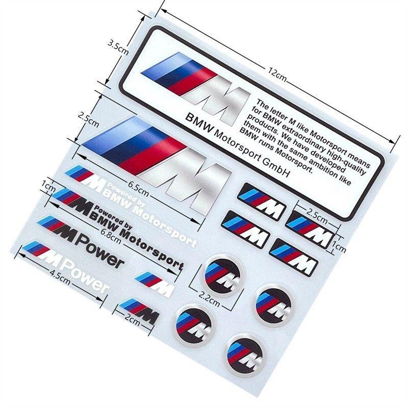 MLKL5 High Reflective Car Badge Decor Stickers Car Motorcycle Night Driving Safety Luminous Decals For BMW 1 3 5 7 Series X1 X3 X5 X7