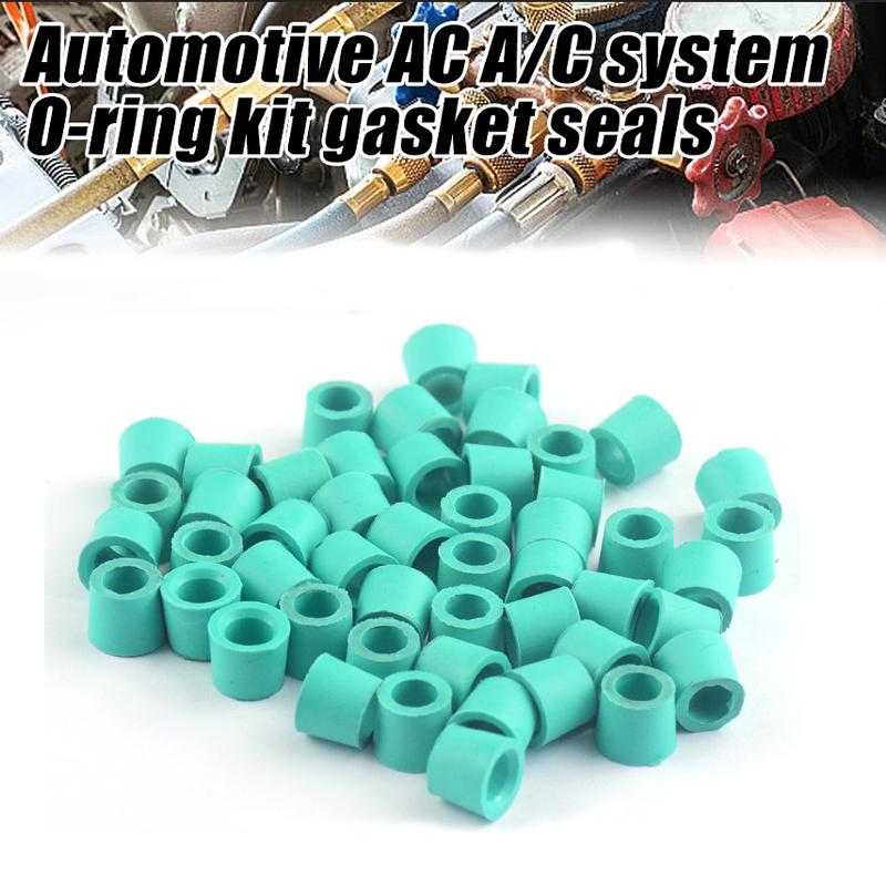10/200pcs Air Conditioning Charging Hose Valve Gasket Car Manifold Repair Sealing Kit Replacement Rubber Gasket Pad Seal Ring