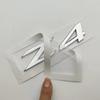 3D ABS Chromová Černá Logo Z4 Znak Písmena Jmenovka Samolepka Kufr Auta Znak Pro BMW Z4 E85 E89 Příslušenství