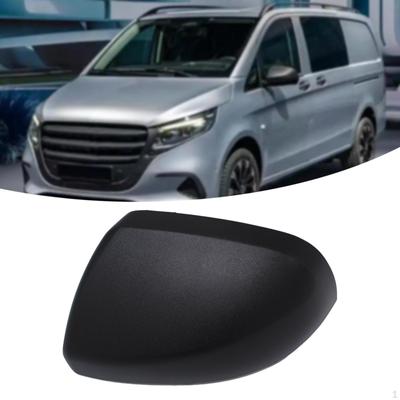 Left Side Wing Mirror Cover Cap Replace Parts, Matte Black, Easy Installation, High Performance for
