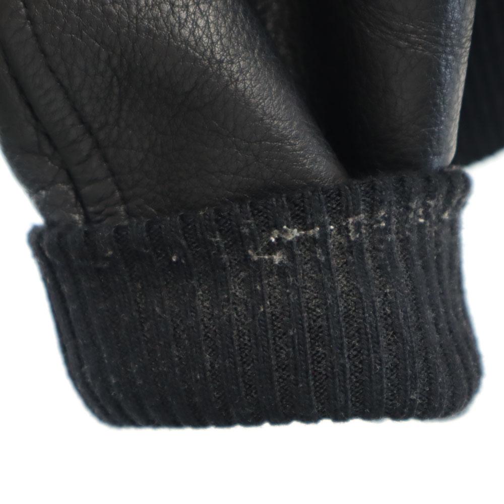 JACKROSE Wool Blend Long Sleeve Jacket 3 Wine-red Sleeve Leather Men's Used