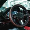 ZATOOTO Steering Wheel Cover for Kei Small Comfortable Premium Interior Brown Cars, Size, Stylish, Grip, Anti-Slip, Stain-Resistant, Part, (LY153-BR)