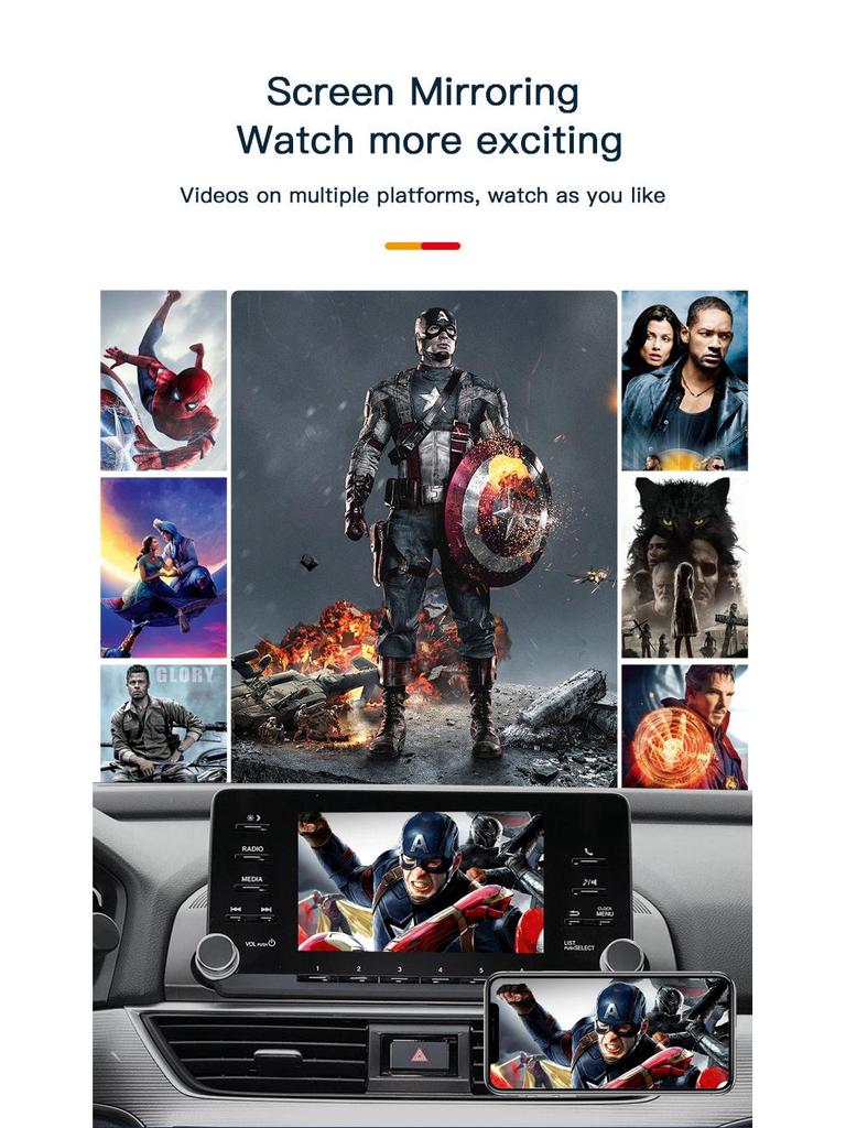 BMW Wireless CarPlay Decoder with Huawei Hicar and Reverse Camera Support