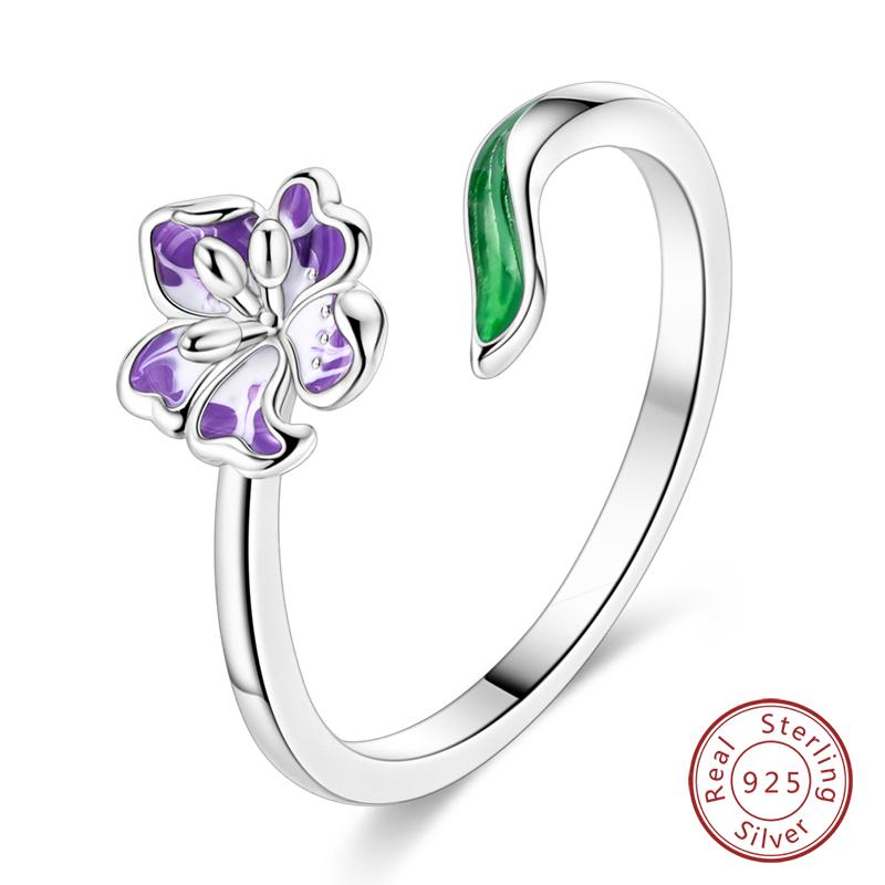 Adjustable Rings Copper Mermaid Wing Dragon Sunflower Tulip Open Rings For Women Female Original Engagement Jewelry