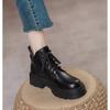 Fashionable Versatile Women'S Boots Spring Autumn New Leisure Simple Comfortable Square Toe Thick Heel Women Short Boots 40