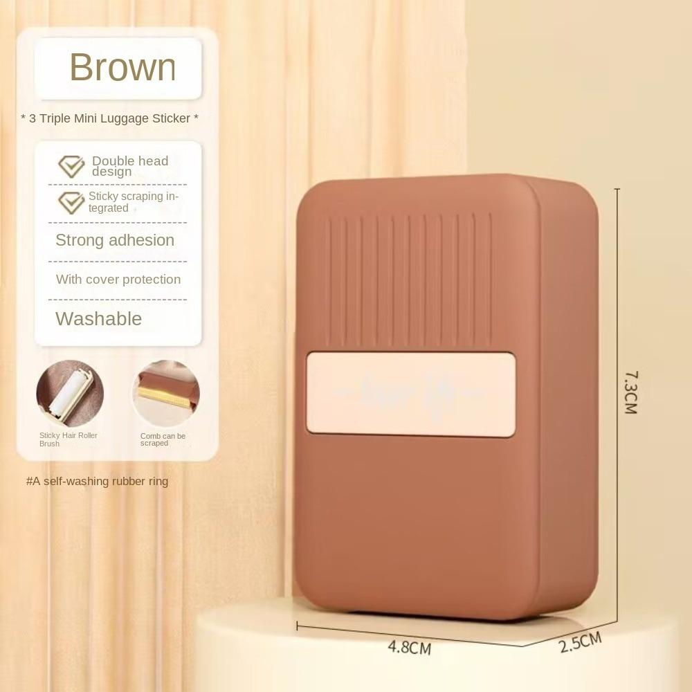 

Барабанный тип Удалитель ворса Удаление пыли Одежда Удалитель волос Щетка Удаление шерсти домашних животных для дома и путешествий коричневый