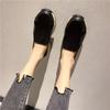 Damen Plateau-Loafer, lässig, elegant, schwarz, zum Reinschlüpfen, dicke Sohle, Shake-Schuh, Übergröße, Sneakers, Sportschuhe