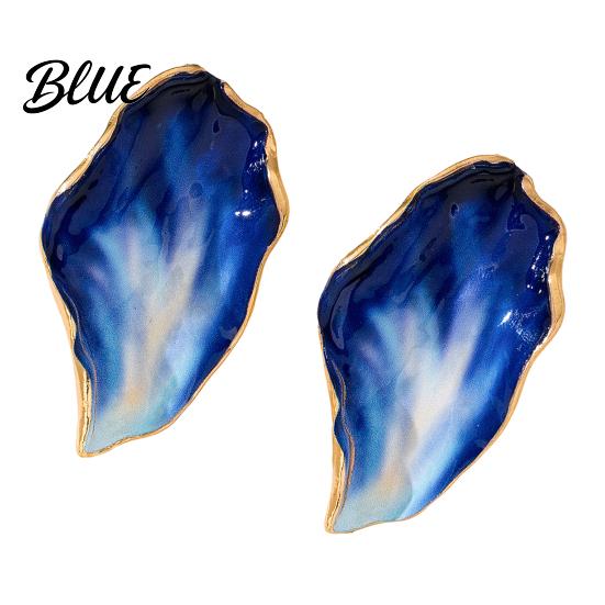 Timeless High-end Texture Earrings 1 Pair Women Multi-Layer Fired Colorful