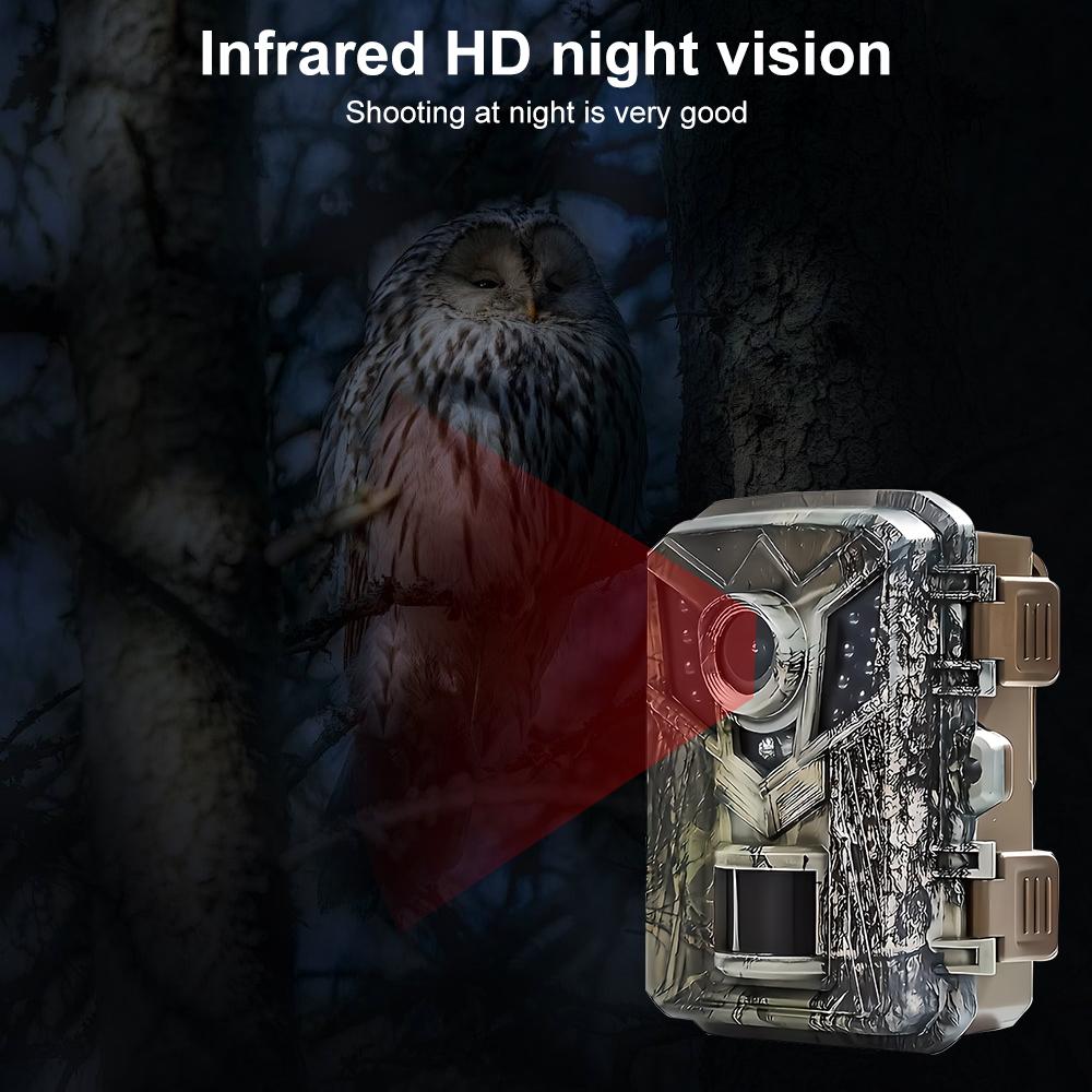 2025 Mini Hunting Camera HD Wildlife Monitor 940nm Infrared Night Vision Rugged and Waterproof Trail Camera for Scouting Hunting