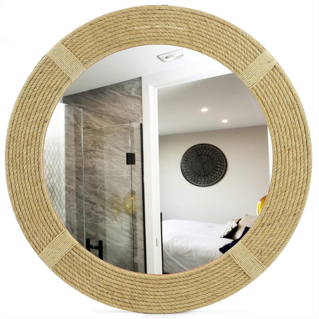 Nagina International Pocket Money Plus Rope-Edged Mirror 60cm. JR-YQDO-2CZQ