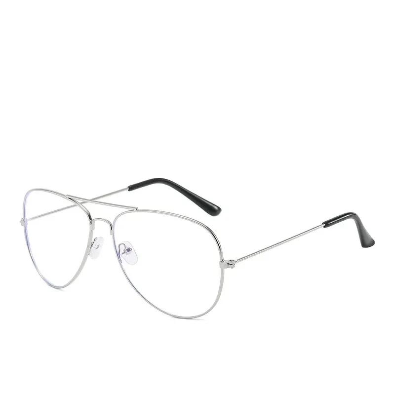 

Finished Myopia Glasses Women Men Double Beam Nearsighted Eyewear Metal Frame -1.0 To -4.0 HD Prescription Glasses -4.5
