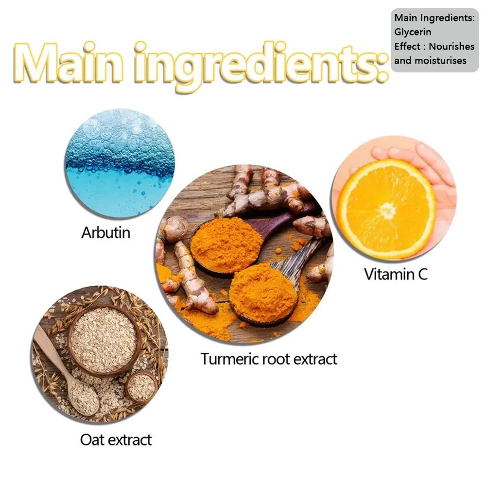 Ginger Soap for Cleansing, Anti-acne, Whitening and Brightening the Face, Removing Acne and Fading Dark Spots, Turmeric Soap
