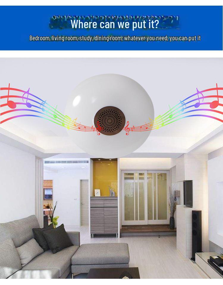High-Power LED UFO Bluetooth Colorful Music Light Bulb