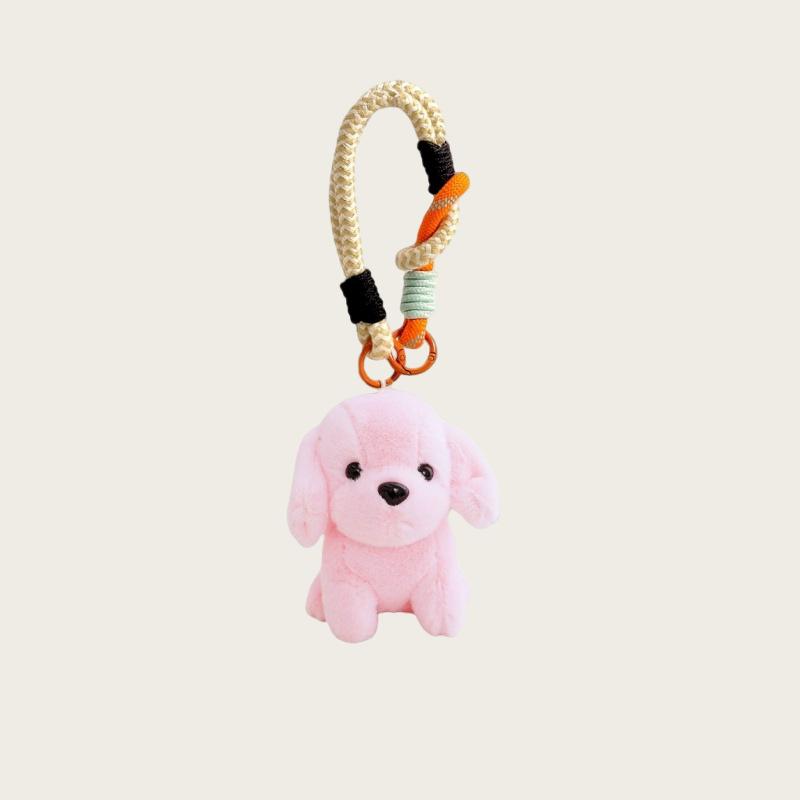 Pendant Animal Puppy Plush Toy Schnauzer Dog Doll Ragdoll Cute Car Keychain Pendant