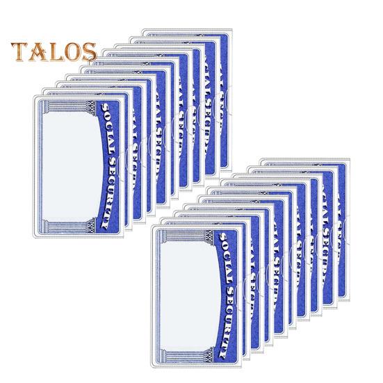 10/20 Unidades Protetores de Cartão de Segurança Social Transparentes Protetor de Cartão Medicare Resistente à Água Porta-Cartão de PVC Transparente para ID Cartão de Débito Cartão de Crédito