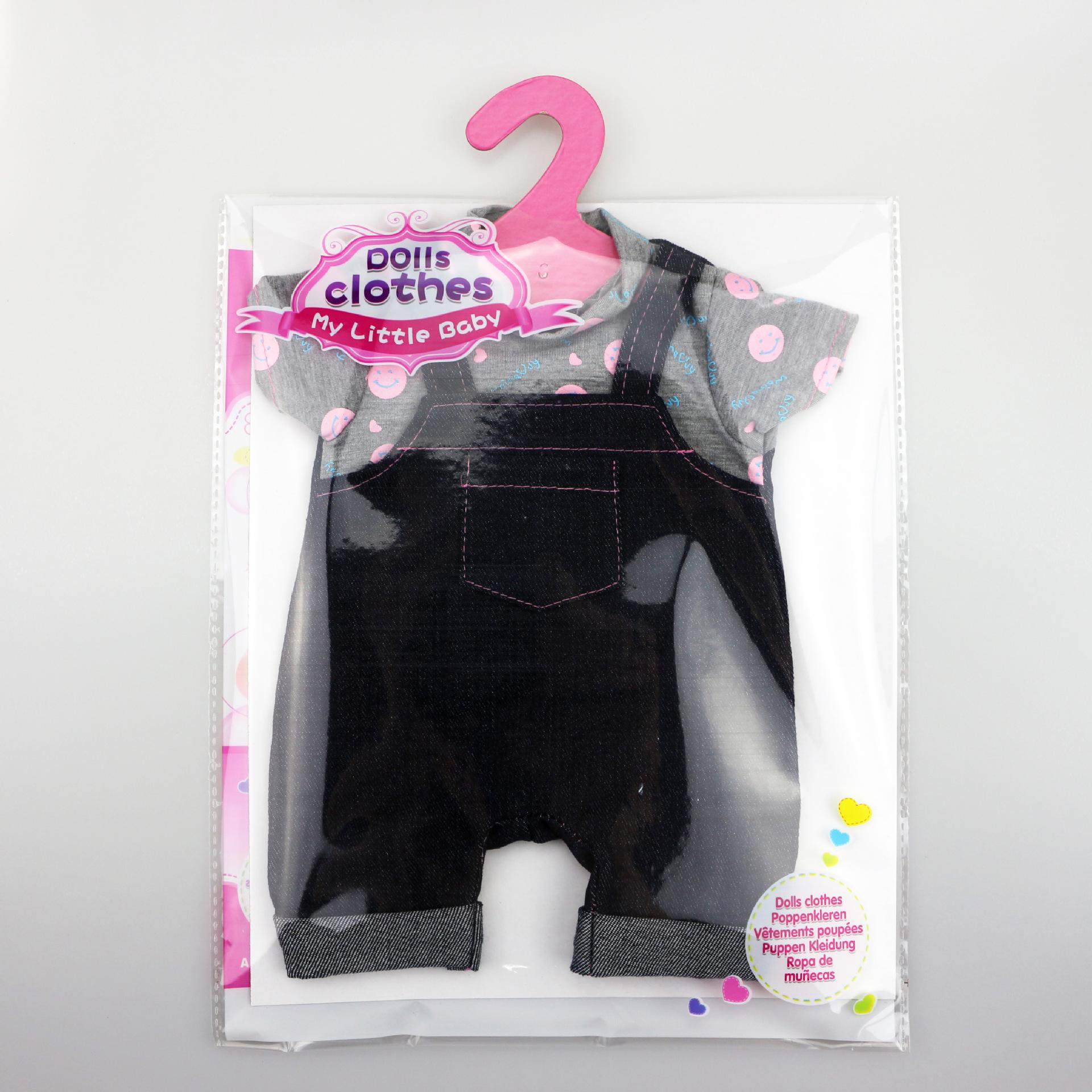 

Одяг для ляльок сумісний з одягом Baby Born для пупсів 35-43 см 29*22cm чорний