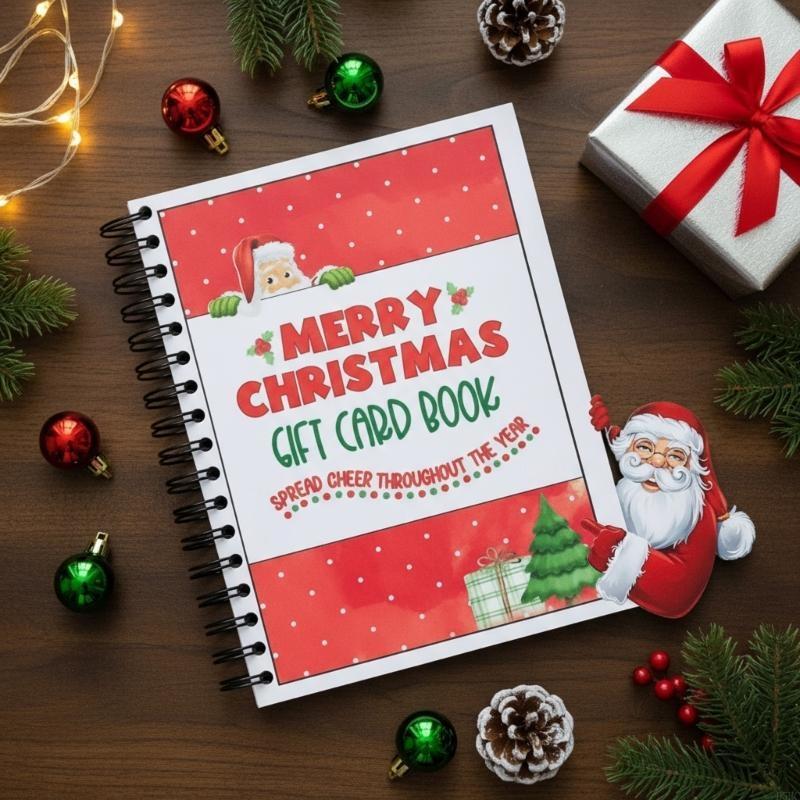 Efficient Christmas Gift Card Organizers Book For Coffee Movie Pizza Shopping Cards
