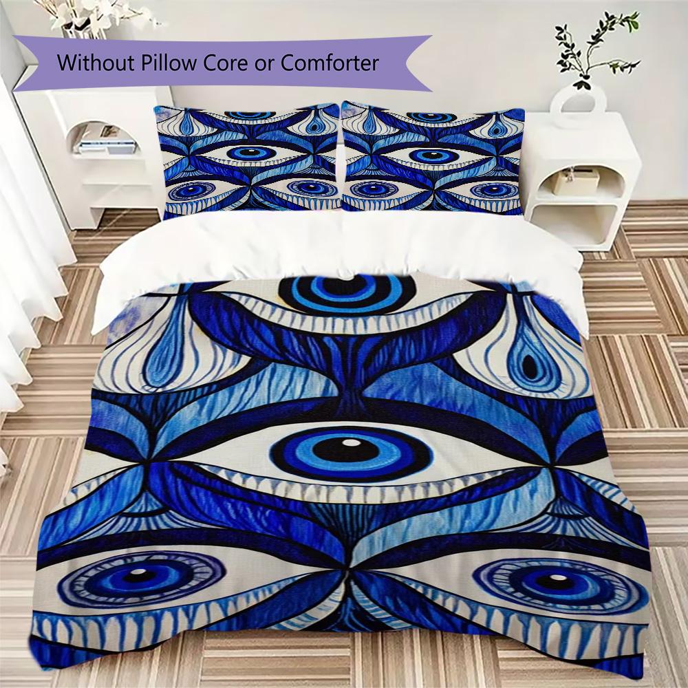 Mystic Eye Mandala Art Home Decoration Soft Printed Sofa Cover Blanket Bedding Down Pillowcase Duvet Cover Without Core A3