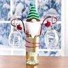 Holiday Wine Bottle Glass Holder Kitchen Storage Rack Christmas Bar Home Decor