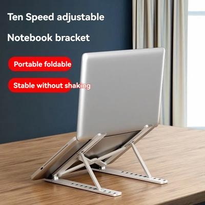 Faltbarer Laptopständer Kühlende Notebook-Halterung Verstellbare Ergonomische Laptop-Stützbasis Halter Laptop Tablet Zubehör Ständer