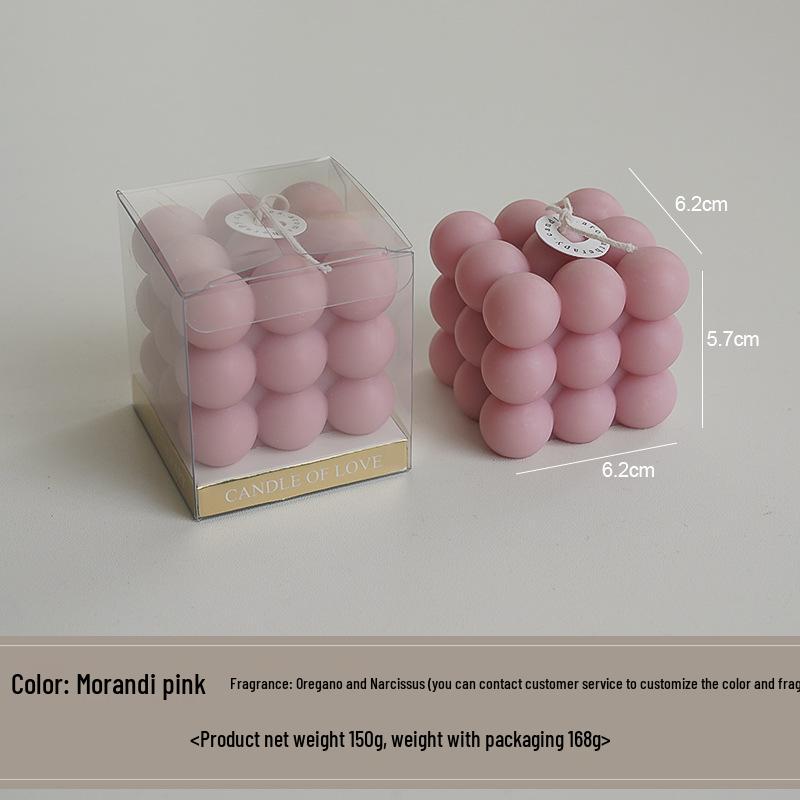 Handmade Scented Cube Candle Gifts - Creative Atmosphere Ornaments for Birthdays