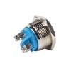 19mm Waterproof Car Metal Push Button Horn Momentary Switch 12V Switches4