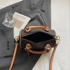 Classic Women's Mini Round Shoulder Bag Crossbody Handbag Korean Style Small Handbag for Ladies