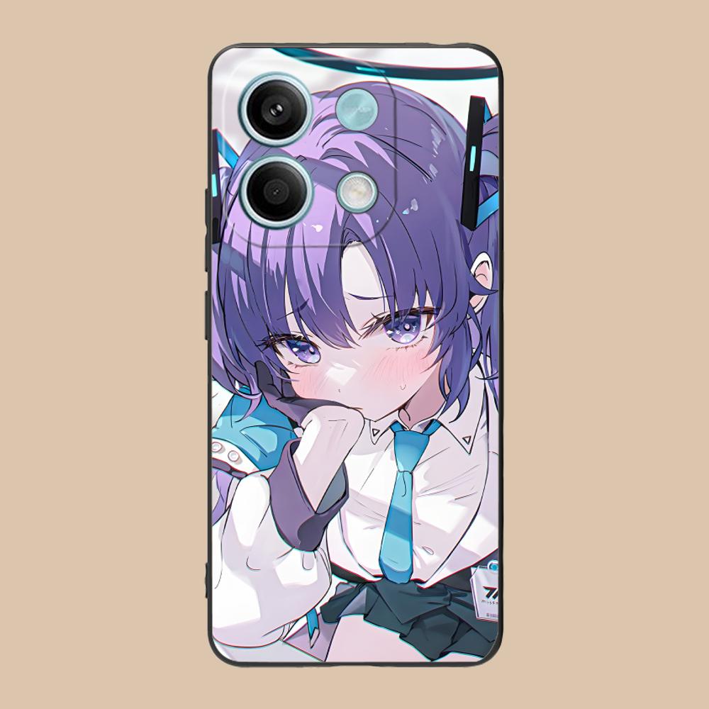 Blue Archive Yuuka Matte TPU Mobile Phone Case for POCO F8 F7 F6 F5 F4 F3 F2 Pro GT C75 C71 C65 C61 C40 Pro Ultra Colorful Cover