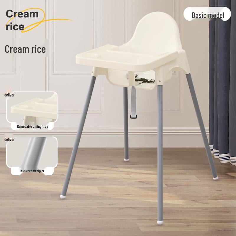 Stapelbarer Hochstuhl für Babys und Kleinkinder für den Gebrauch zu Hause, im Restaurant und im Hotel