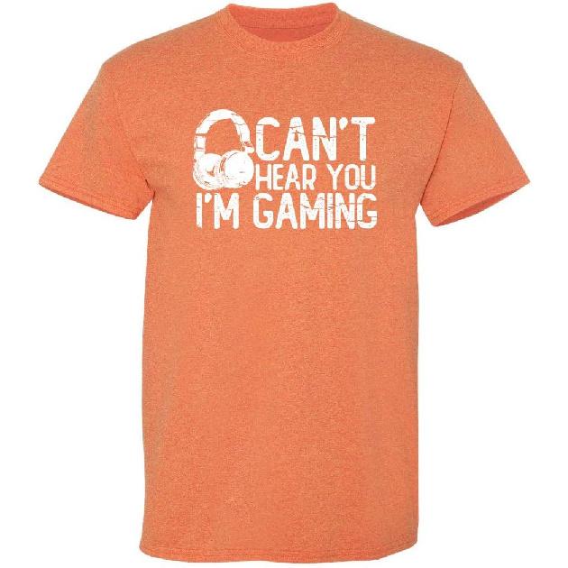 Can’t Hear You I’m Gaming Headset Funny T Shirt | Attitude Mens Graphic Tees Built for Style Novelty Funny T Shirts for Men