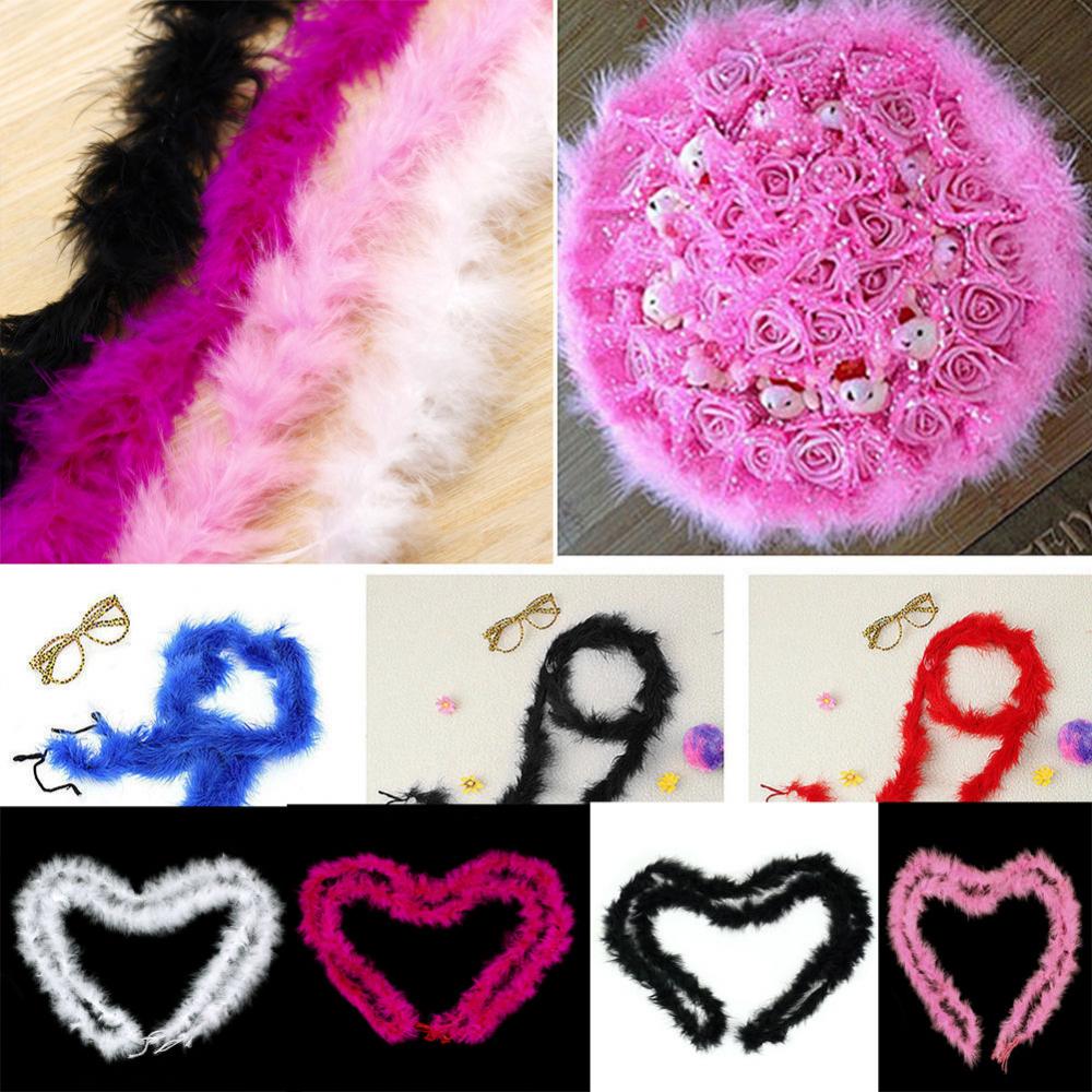 2M Feather Boa Strip Fluffy Craft Costume Hen Night Dressup Wedding Fancy Party Holiday DIY Decoration