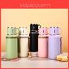 Modern Minimalist Stainless Steel Travel Mug With Tea Separator For Outdoor Use