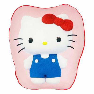 Sanrio Characters Hello Kitty Body Pillow Micro Fabric Plush Toy Nap Pillow 30x40x10cm Pink by Morishita Makura (Die-Cut Cushion)