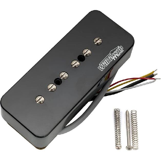 Wilkinson M Series Stacked P90 Soapbar Ceramic Single Coil Pickup Neck Pickup 10K for SG LP Style Electric Guitar, Cream