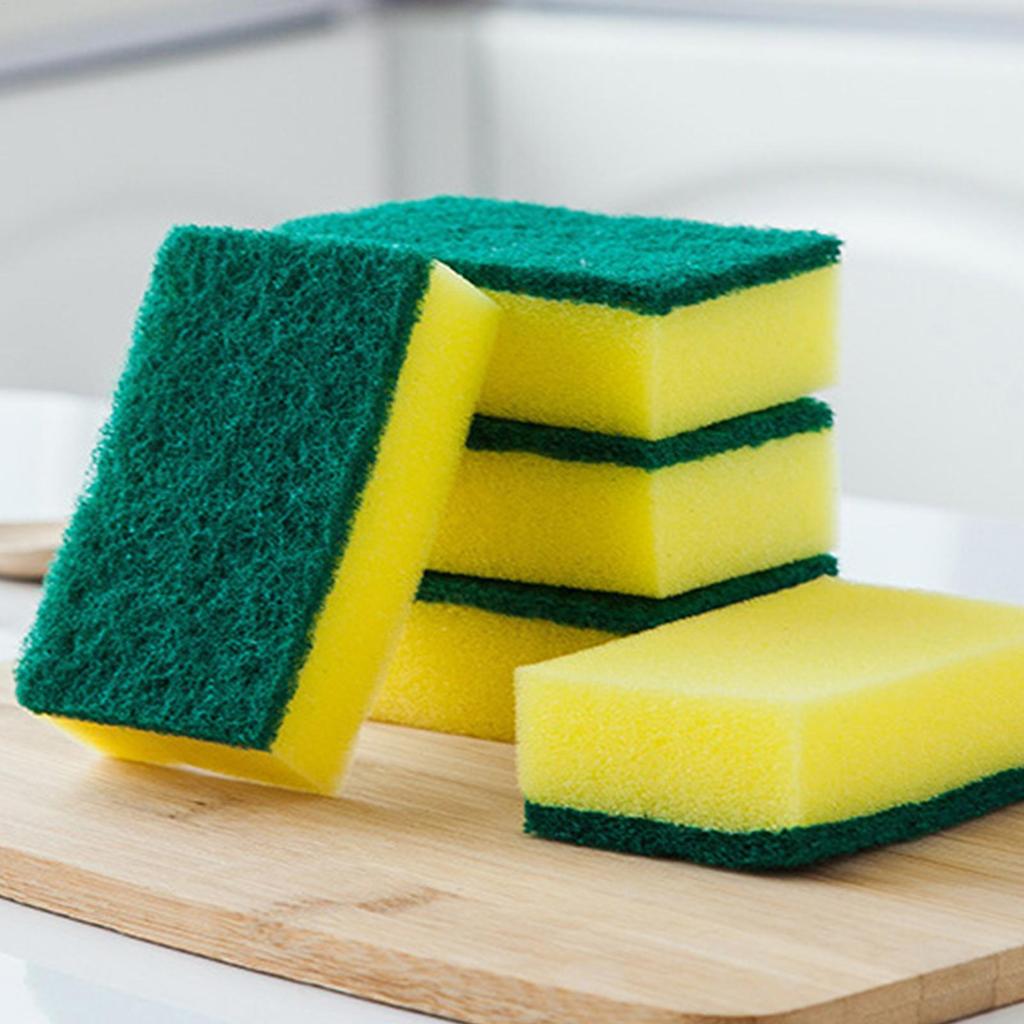 Dish Sponges Kitchen Non-Scratch Kitchen Sponges for Cleaning Reusable Scrubbing Pads Brush Cleaning Tools for Home Bathroom