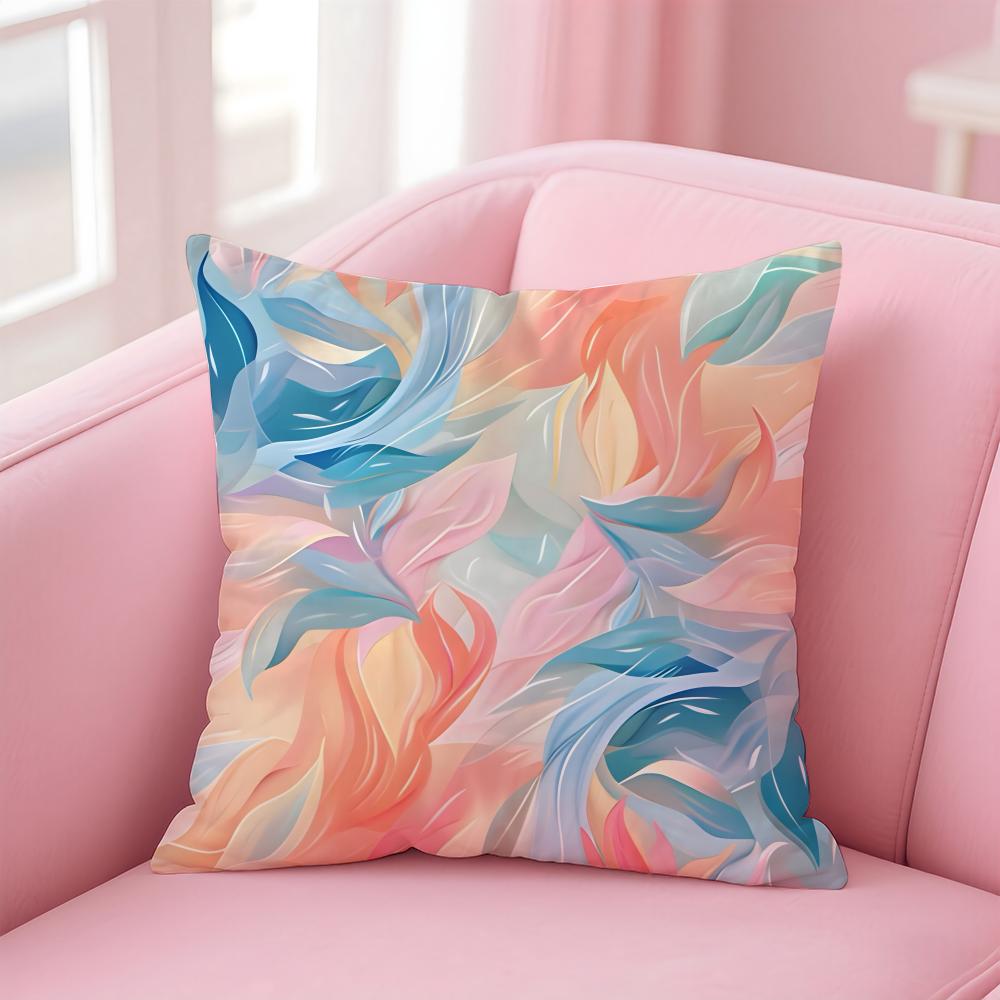Pure color blending Cushion Cover Comfortable Reversible Pillow Cover Ideal for Car Sofa Bedroom Beyond
