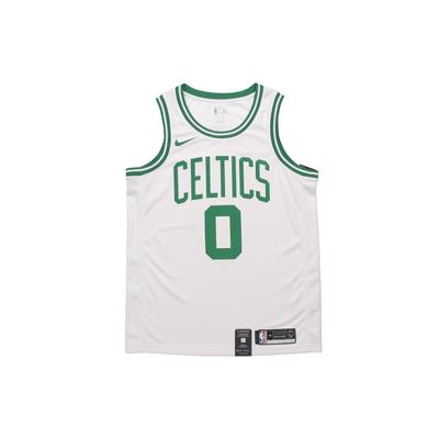 Camiseta NBA Edición Limitada, Boston Celtics, Jayson Tatum No. 0, Ajuste Cómodo Tops para Hombre Blanco 864403-101