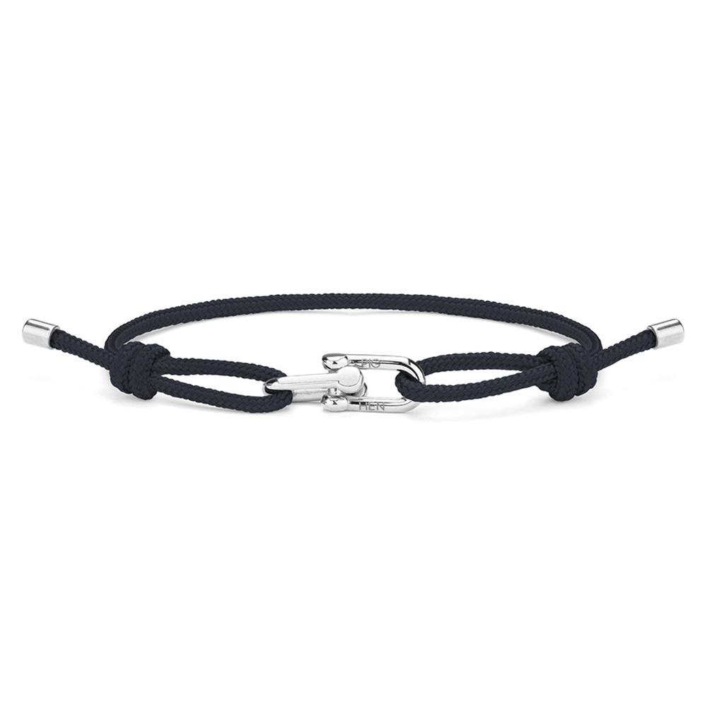 Pig&Hen Dunting Dean Bracelet - Navy X Silver