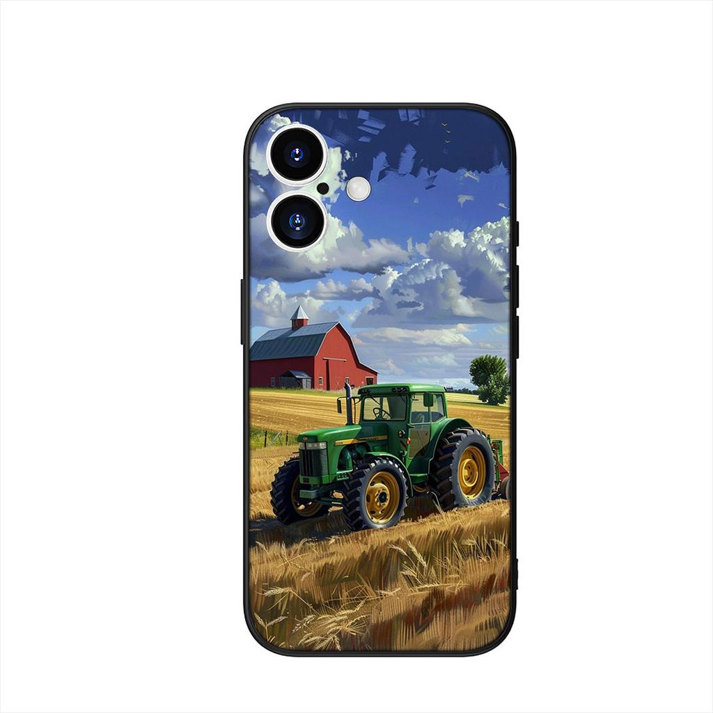 Farm Vehicle Tractor Wallpaper Phone Cover Case for Apple iPhone 16 15 14 Plus 13 12 Mini 17 Pro Max + 16E Air 16+ ProMax Casing