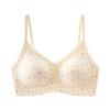 Women Seamless Wirefree Floral Print Comfortable Anti Sagging Push Up Bra