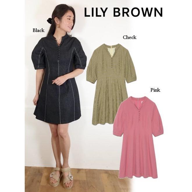 Lily Brown / Lily Brown Variation Mini Dress 22 Spring/Summer LWFO221253 Flare Dress Spring Dress vivid Ladies Summer Sale 60% OFF