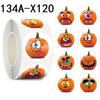 25MM , 500 Pieces/roll, Happy Halloween, Children's Toys, Animals, Thank You Decorations, Stickers, Holiday Party Labels