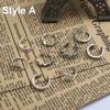 9Pcs Foot Ring Open Adjustable Toe Rings Wave Pattern Alloy Ring Adjustable Rings Set for Women Beach Foot Jewelry 9-piece Set