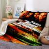 Custom Name Fast & Furious Theme Printed Blanket - Perfect for Couch, Bed, Travel & Outdoor Use | Machine Washable, Cozy & Durable.
