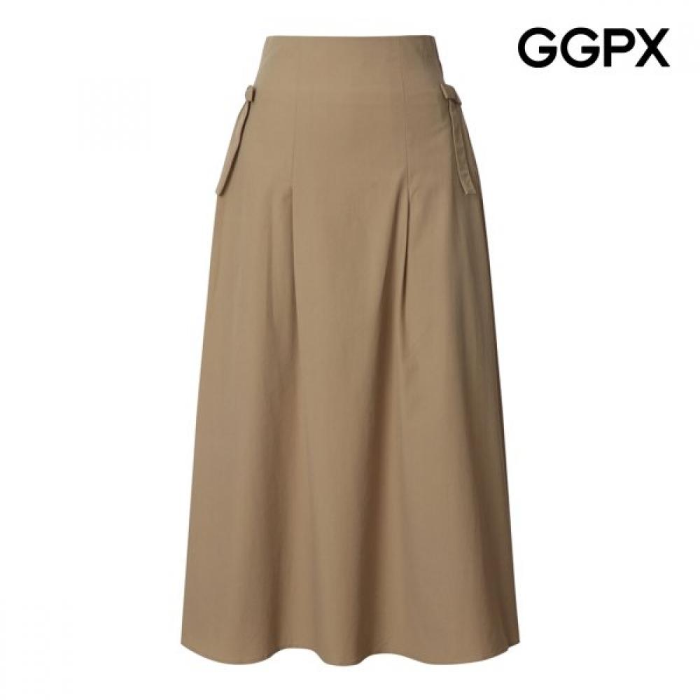 Back Banding Side Ribbon Flare Skirt Gq2sk007b blacks/F