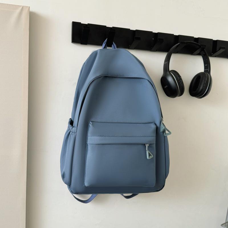 Literary Fresh Candy Color Student Backpack: Large Capacity Travel & Laptop Bag