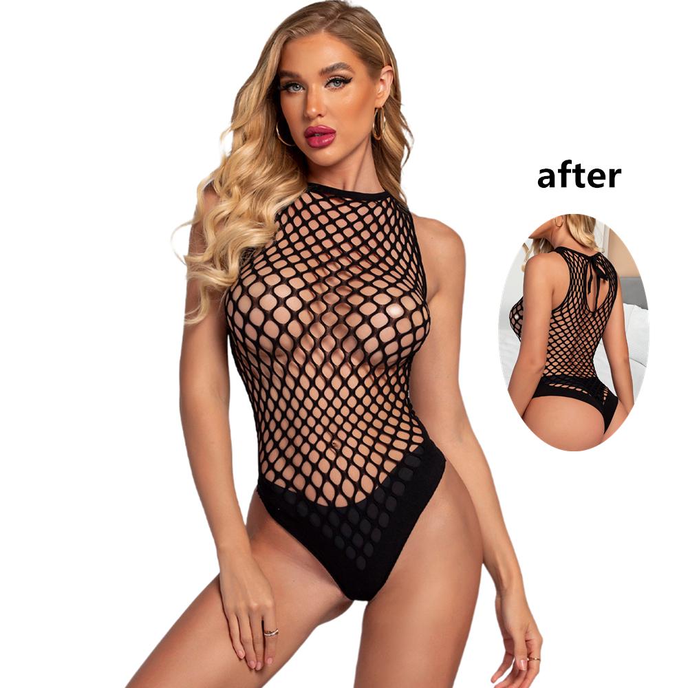 Sexy Mesh Bodysuit For Woman Open Bra Crotchless Underwear Sexy Lingerie Lace Bodysuit Lenceria Erotic Mujer Sexi Costumes