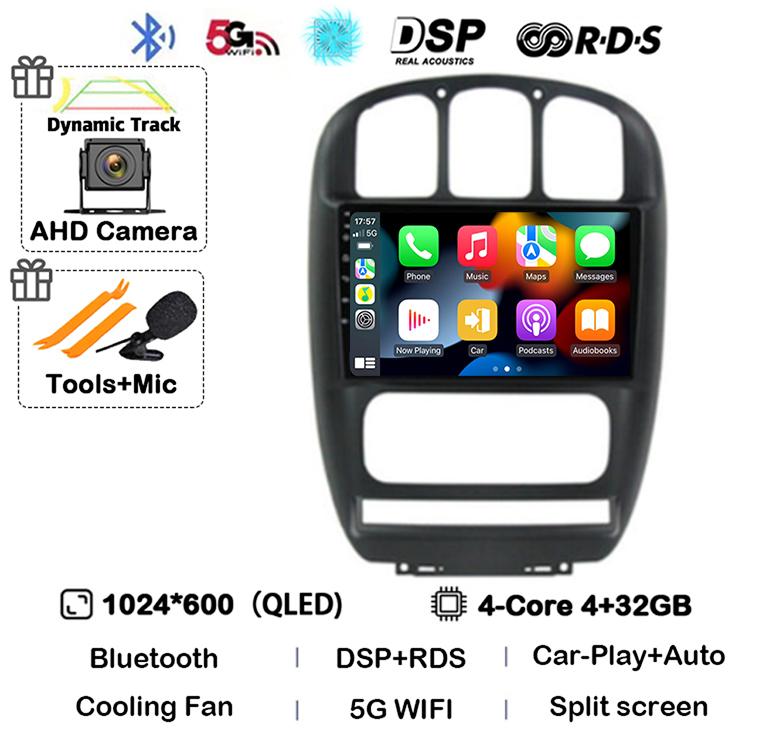 

Android 14 Carplay Автомагнитола для Dodge Caravan 4 для Chrysler Grand Voyager RS 2000-2012 GPS Мультимедиа Видеоплеер Стерео
