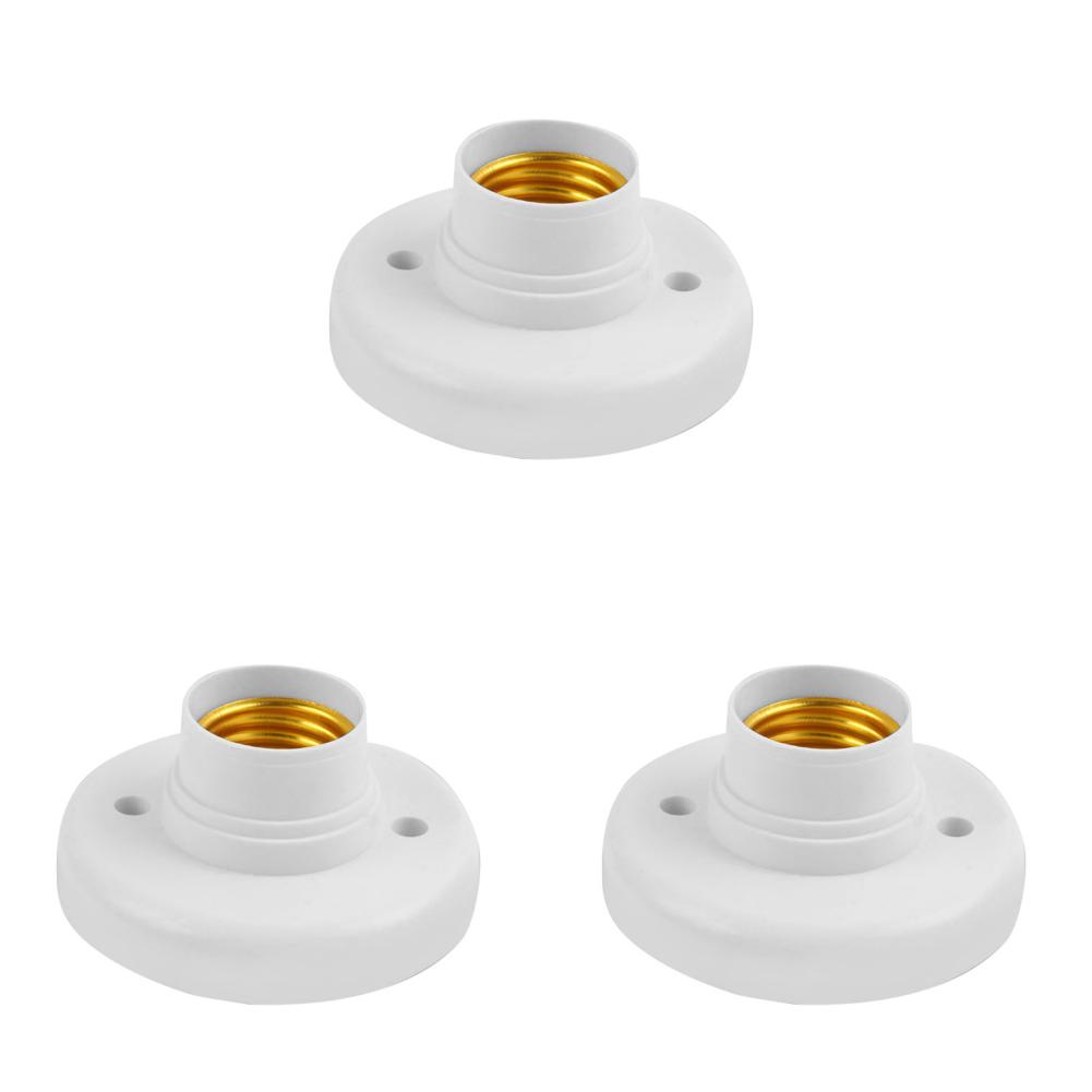1-10 BUC Soclu E27 cu Capac cu Șurub Alb Lampă de Plafon Lumină Fixare Bec Bază Suport Suport Bec cu LED Spiralat Bază